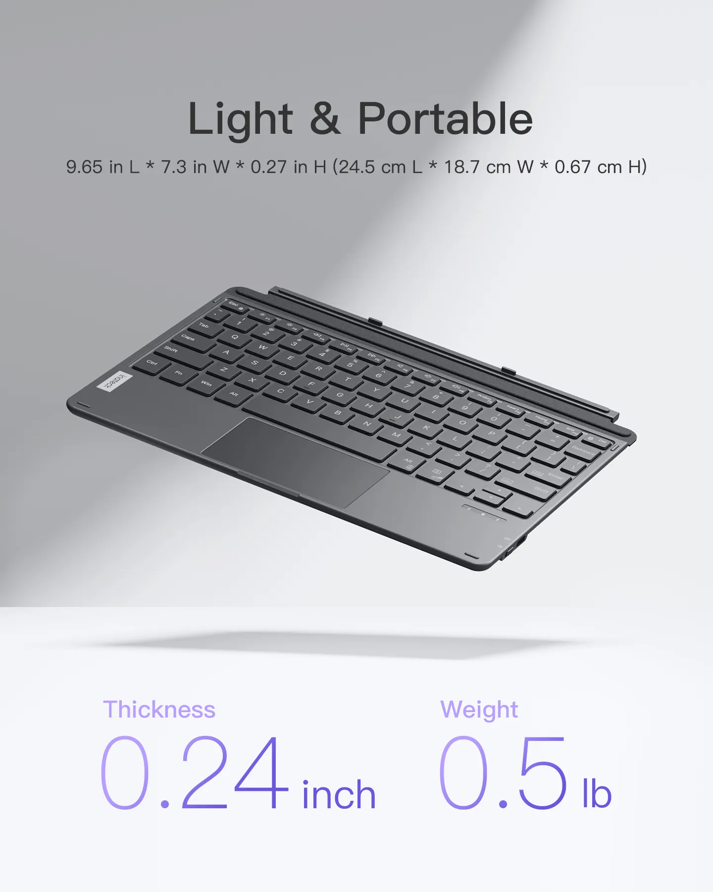 Ultra-Slim AI Keyboard, For Surface Go 4 (2023), Surface Go 3/2/1 ,KB02028