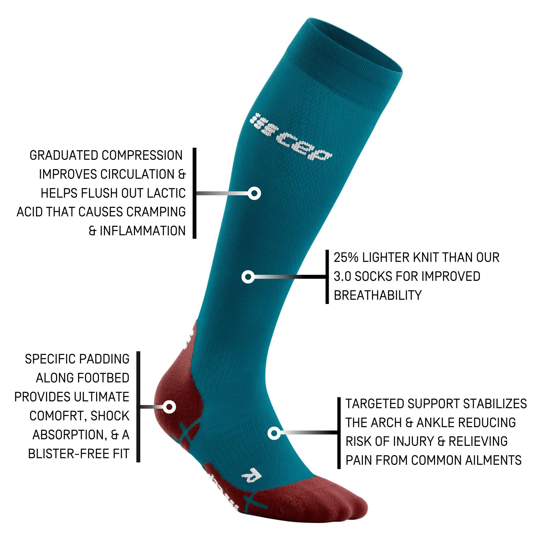 Ultralight Tall Compression Socks, Women