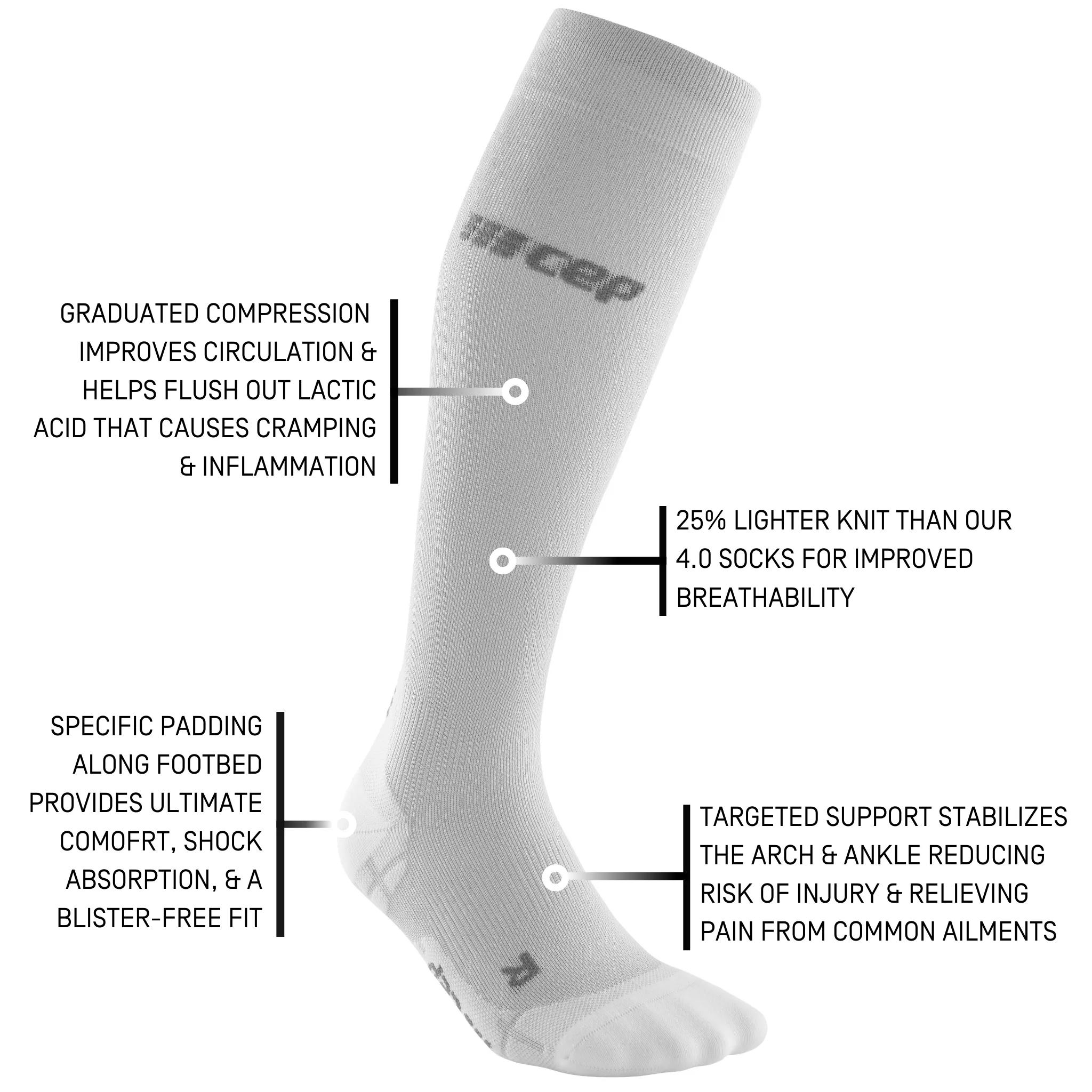 Ultralight Tall Compression Socks, Women