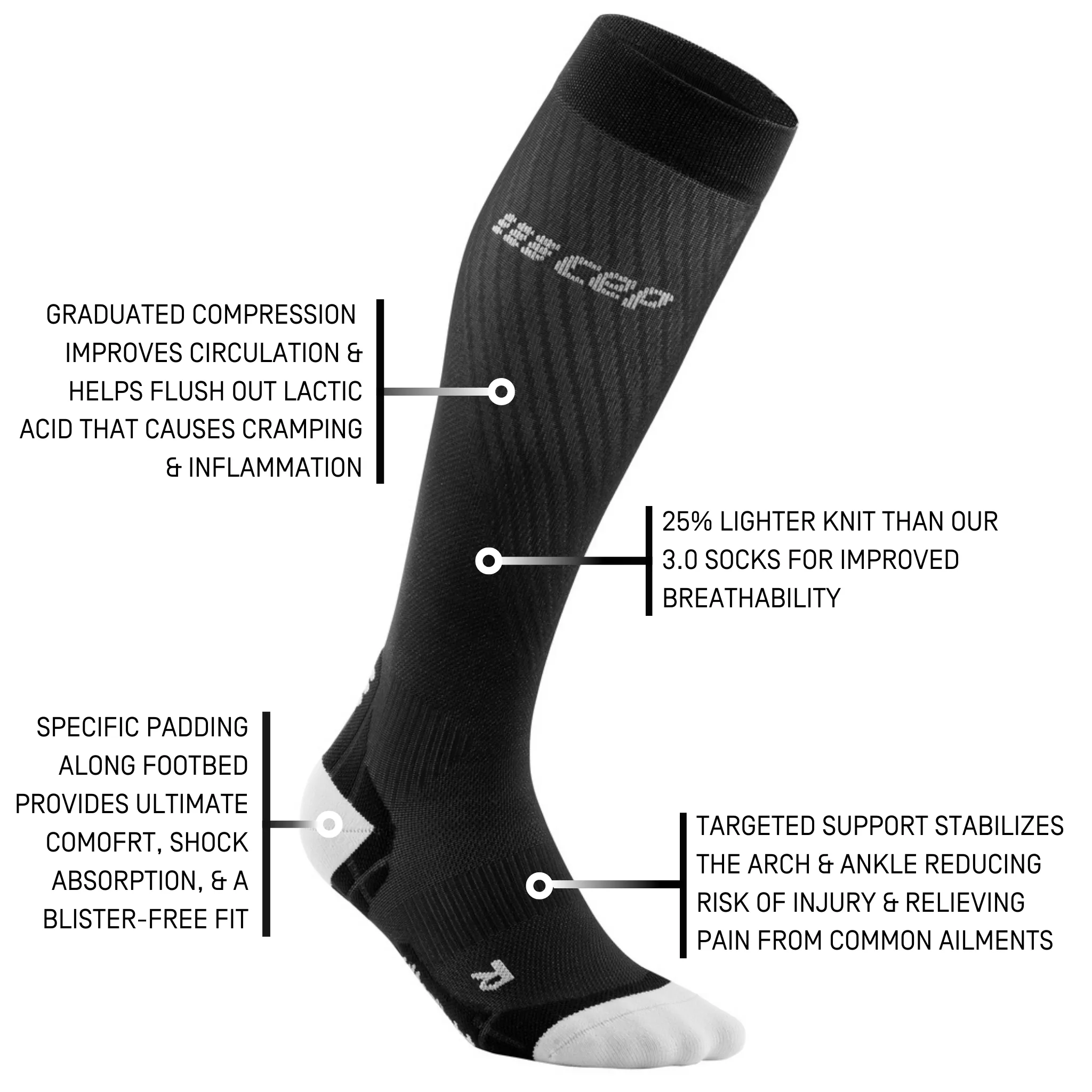 Ultralight Tall Compression Socks, Women