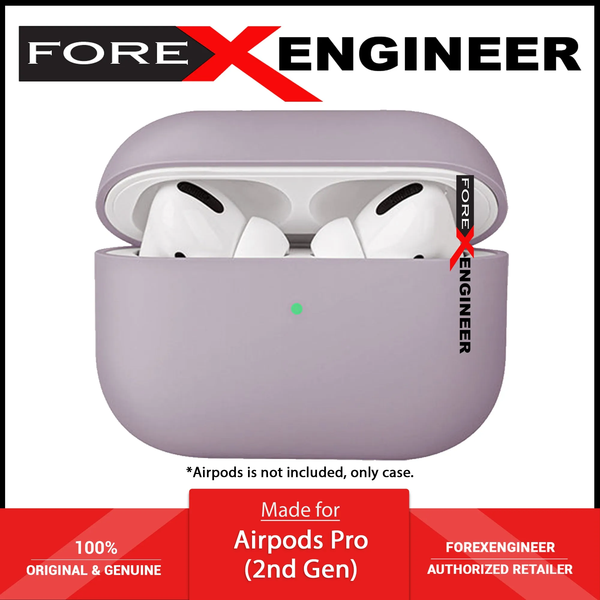 UNIQ Lino Airpods Pro 2 ( 2nd Gen ) - Silicone Case - Lilac (Lavender)