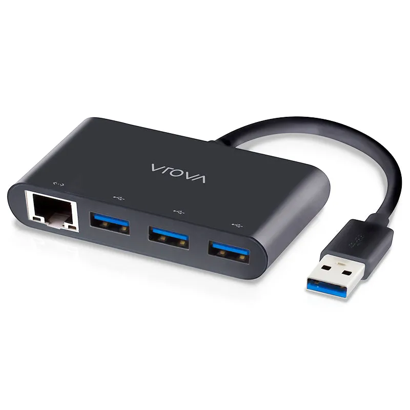 USB 3.0 SuperSpeed 3 Port Hub   Gigabit Ethernet Adapter