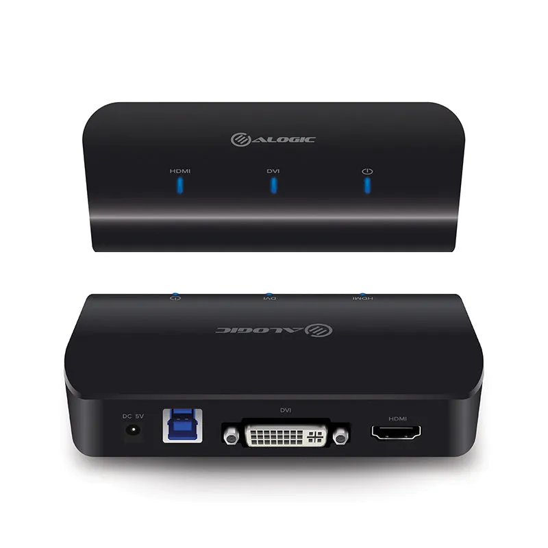 USB 3.0 to HDMI and DVI/VGA Dual Output External Multi Display Adapter