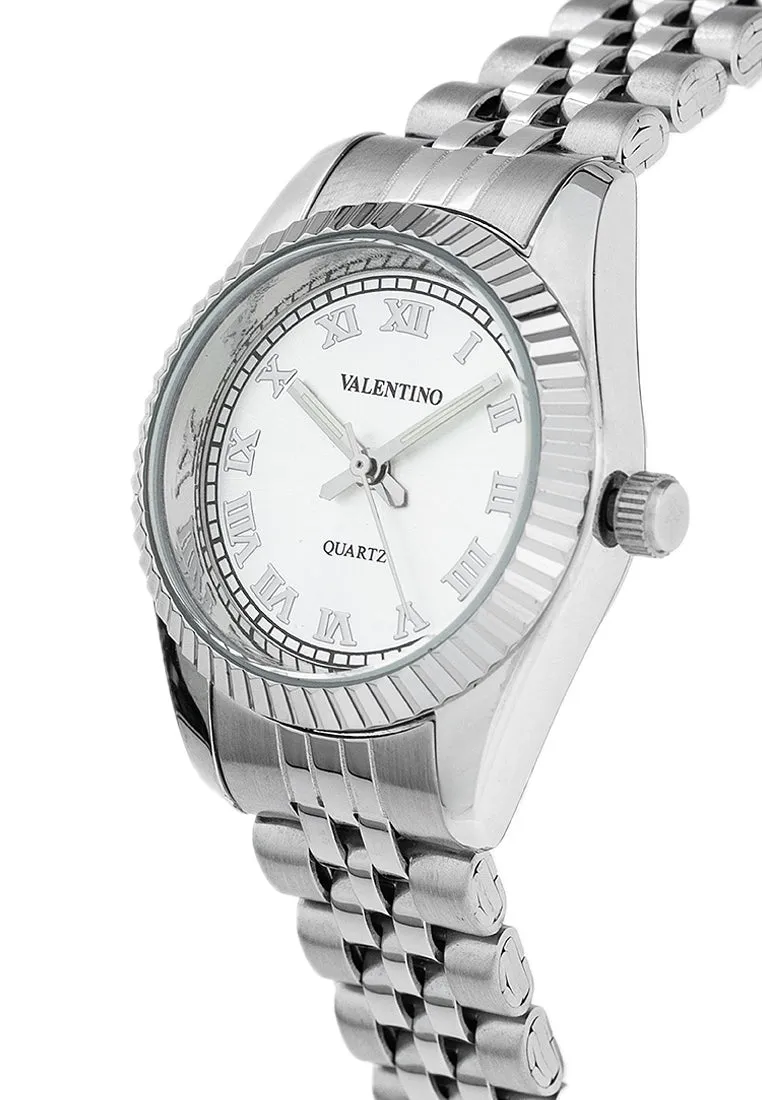 Valentino 20122405-SILVER DIAL Stainless Steel Strap Analog Watch for Women