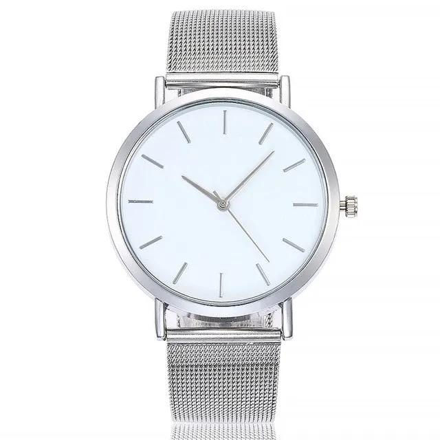 Vansvar Gold Sliver Mesh Stainless Steel Watches Women Top Brand Luxury Casual Clock Ladies Wrist Watch Relogio Feminino Gift