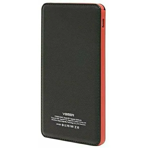 Veger 15000mAh Safe/Efficient/Fashion Power Bank for Smart Phones - V58 ( Black)