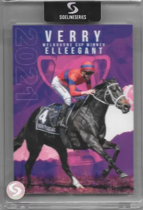 Verry Elleegant 2021 Melbourne Cup winner Base Card, Sideline Series