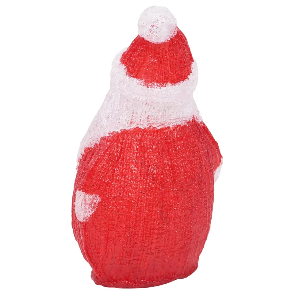 vidaXL LED Christmas Acrylic Santa Figure Indoor and Outdoor 28cm