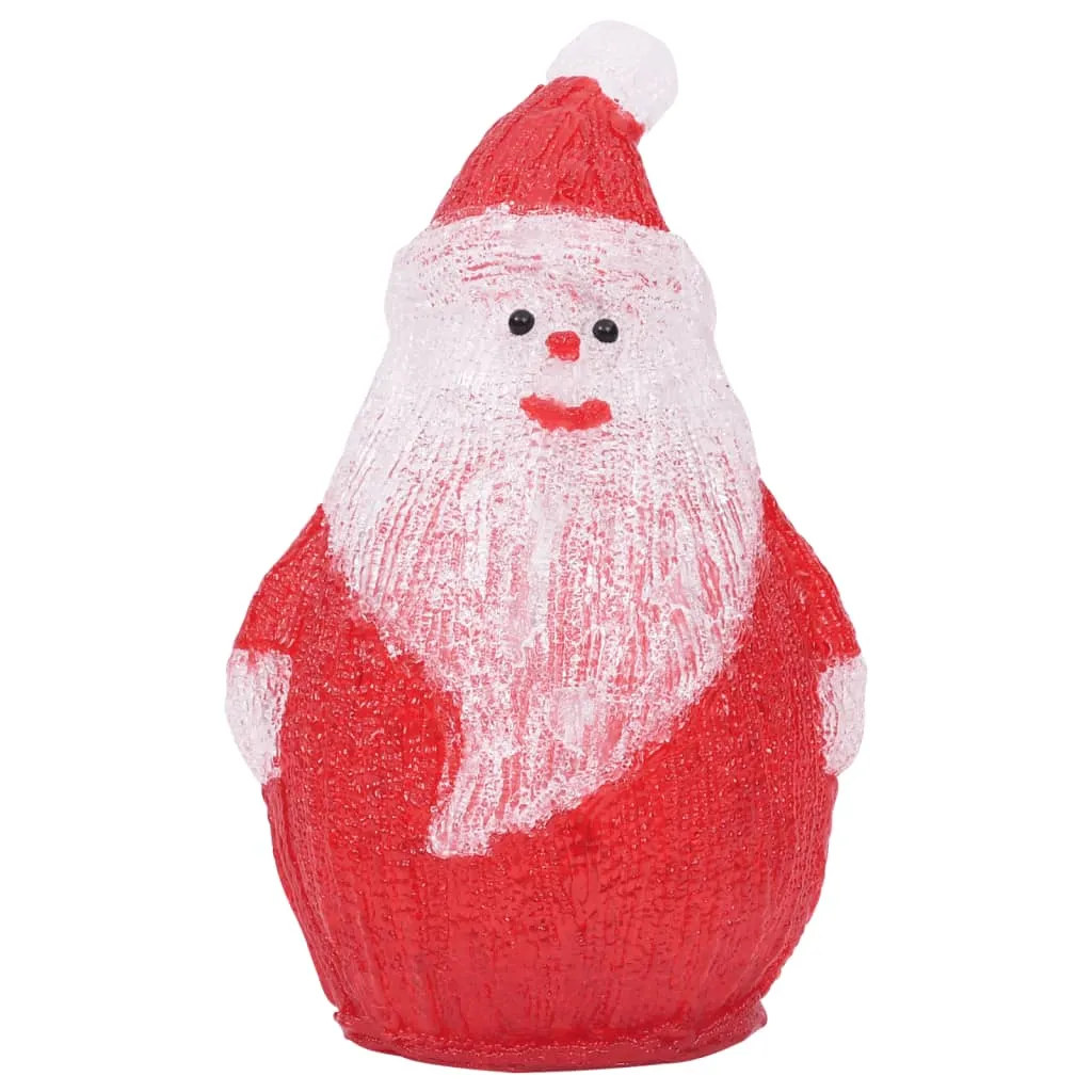 vidaXL LED Christmas Acrylic Santa Figure Indoor and Outdoor 28cm