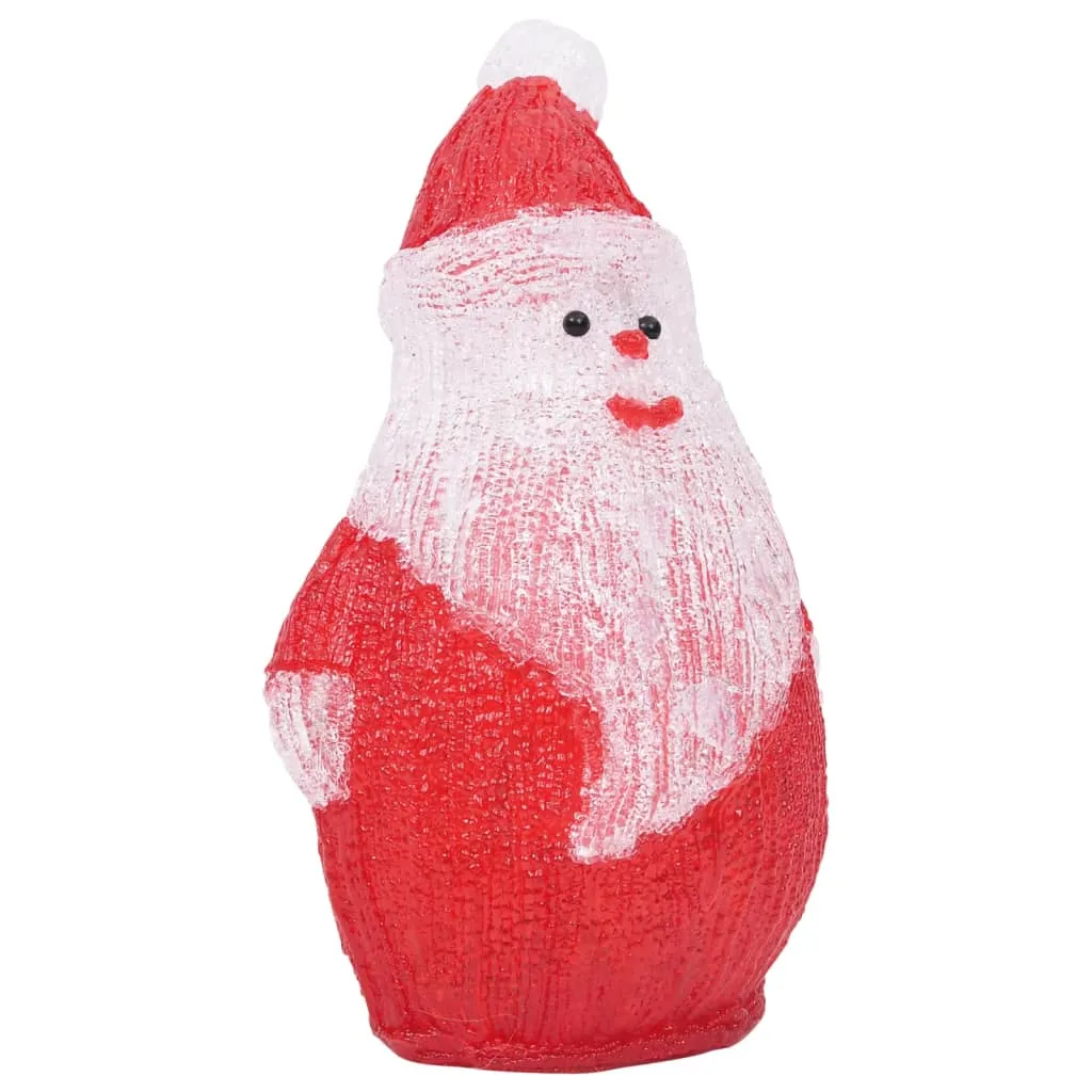 vidaXL LED Christmas Acrylic Santa Figure Indoor and Outdoor 28cm