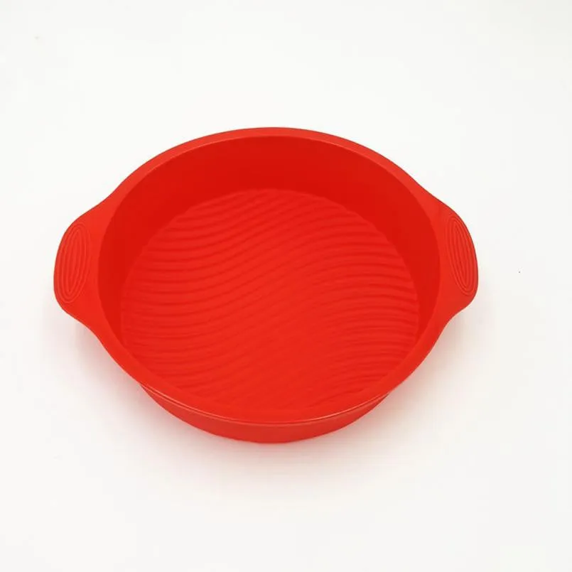 Wholesale 9 inch DlY Round Cake Pan Shape 3D Silicone Cake Mold 10 Units Set