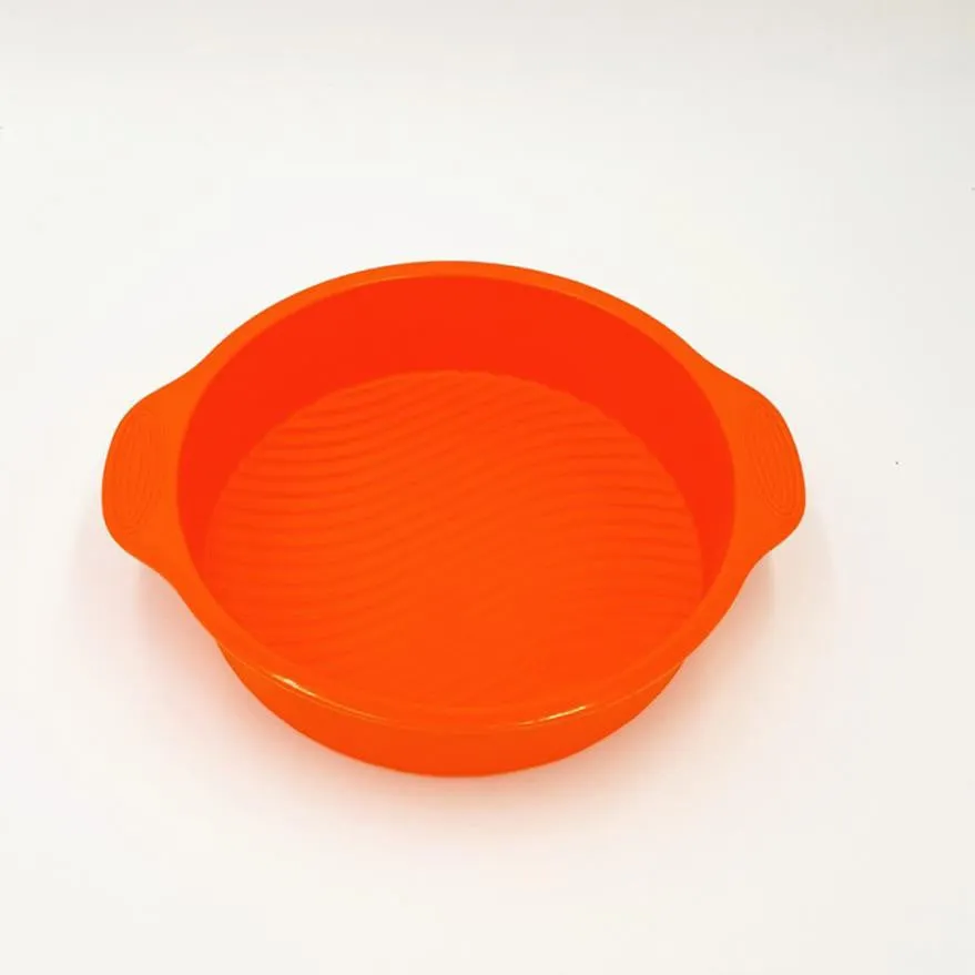 Wholesale 9 inch DlY Round Cake Pan Shape 3D Silicone Cake Mold 10 Units Set