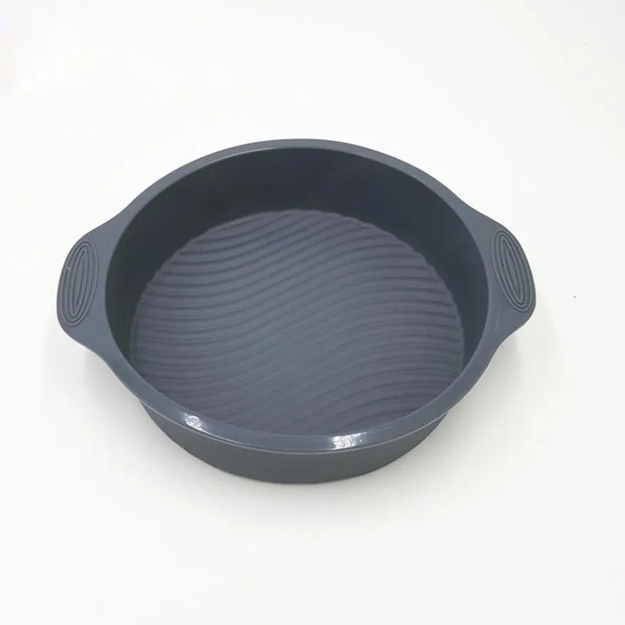 Wholesale 9 inch DlY Round Cake Pan Shape 3D Silicone Cake Mold 10 Units Set