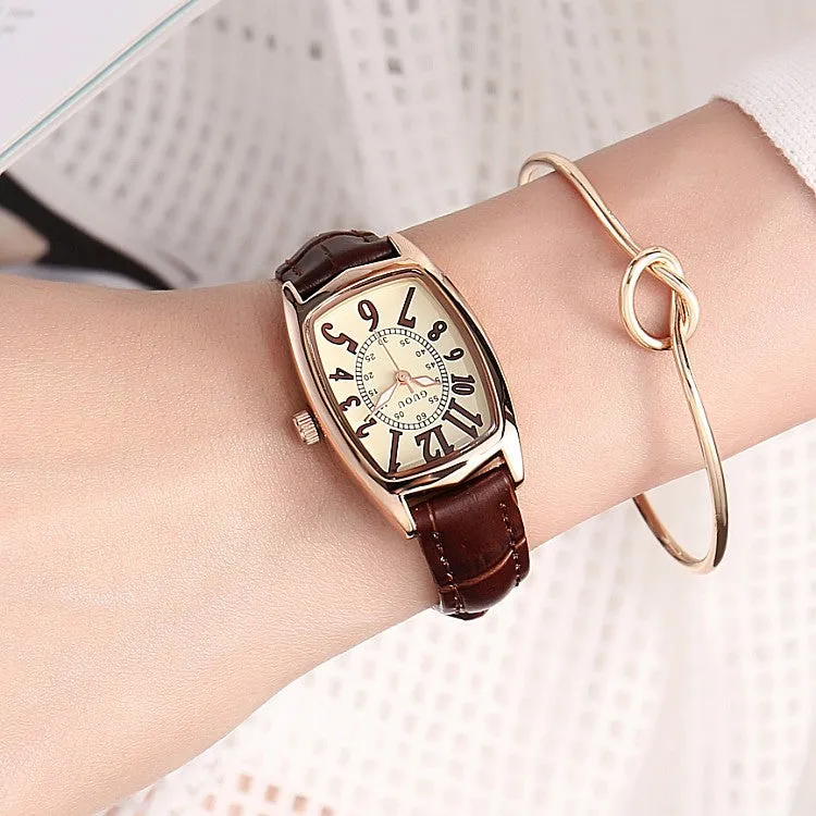 Wine Barrel-shaped Retro Women's Watch