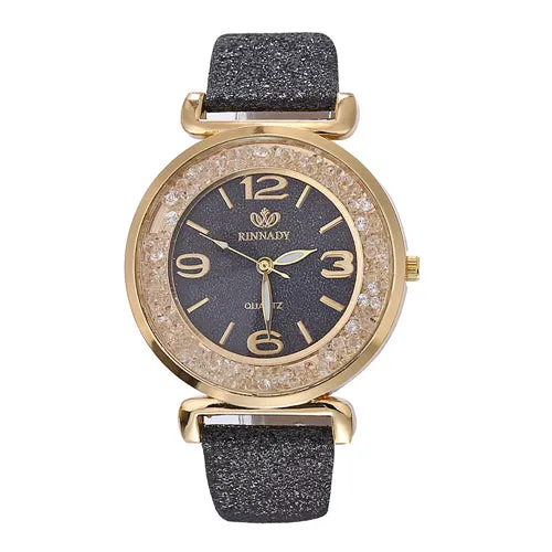 Women Watches Crystal Rhinestone Stainless Steel Quartz