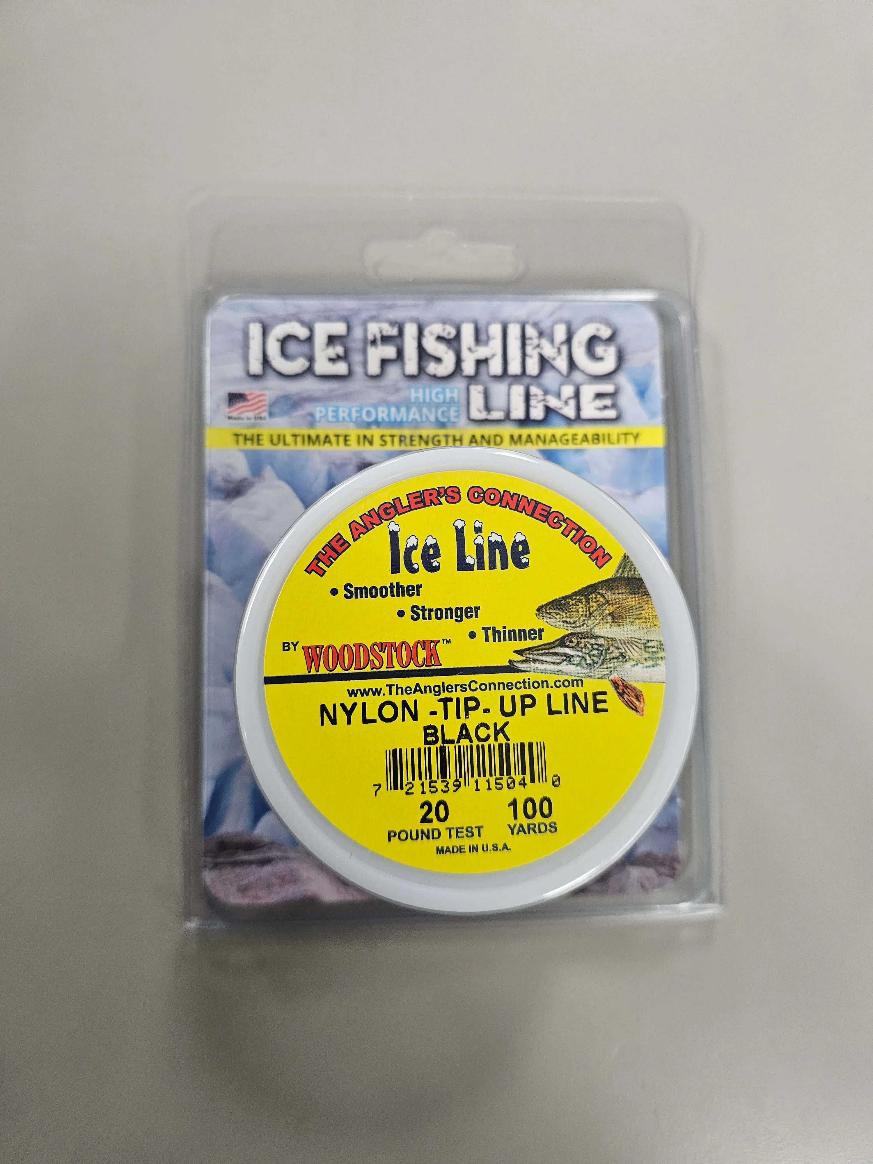 W's Nylon Tip-Up Line 100yrd Bl